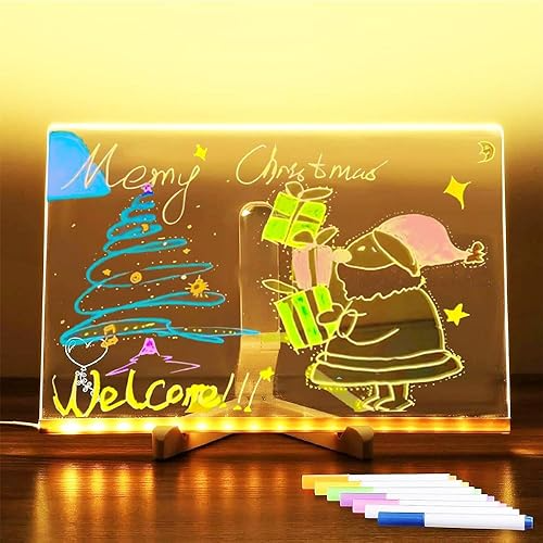 Erasable LED Drawing Board With 12 Pens